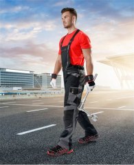 Kalhoty s laclem ARDON®R8ED+ černé prodloužené