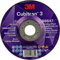 Brusný kotouč 3M Cubitron III 125 x 7mm P36+ P/N 98647  T27