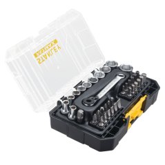 37-dílná sada nástrčných hlavic 1/4" a bitů Stanley PRO-STACK FMMT19101-0