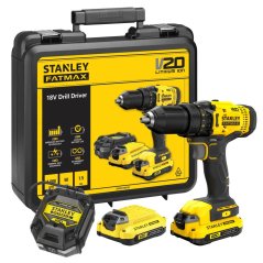 Aku vrtačka Stanley SFMCD700C2K V20 18V - 2xAku 1,5Ah, nabíječka, kufr