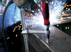 Svěrka celoocelová šroubová s dvoukomponentní rukojetí (250/120)