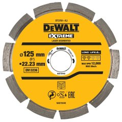 Kotouč Dewalt DT3761 pro tvrdé materiály a žulu, pro suché řezání, 125 mm