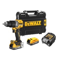 Příklepová vrtačka DEWALT DCD805E2T 18V XR PWST - 2xAku 1,7Ah, nabíječka, kufr