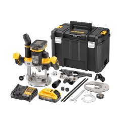 Horní frézka DeWALT DCW620H2 18V XR 12mm - 2xAku, nabíječka, kufr