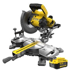 Pokosová pila s pojezdem Stanley SFMCS701M1 - 1xAku 4,0 , nabíječka, kitbox