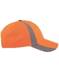 Baseballová čepice ARDON®TWINKLE s reflex. pruhy oranžová
