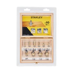 10-dílná sada tvarových fréz Stanley STA80020