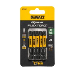 Sada bitů DeWALT DT7399T EXTREME TORSION T 40, 50 mm, 5 ks