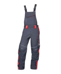 Kalhoty s laclem ARDON®NEON šedo-červené prodloužené