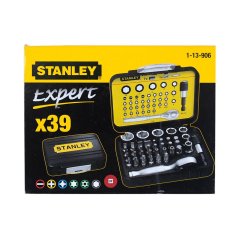 39-dílná sada bitů Stanley 1-13-906 s ráčnou