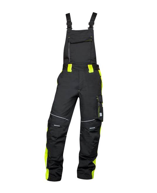 Kalhoty s laclem ARDON®NEON černo-žluté