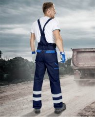 Kalhoty s laclem ARDON®COOL TREND s reflex. pruhy tmavě modré-světle modré