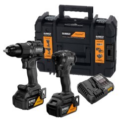 Sada nářadí Dewalt DCK2222MP2T - vrtačka, utahovák, 2x aku, nabíječka, kufr