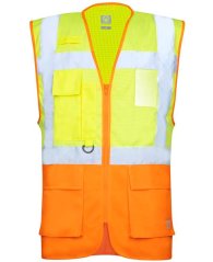 Síťovaná manažerská vesta ARDON®SIGNAL žluto-oranžová