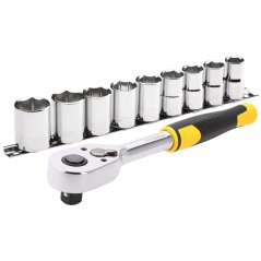 10-ti dílná sada 1/2" ráčny s 12hrannými hlavicemi (13 - 24 mm) Stanley STMT82671-0