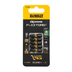 Sada bitů DeWALT DT7383T EXTREME TORSION T 27, 25 mm, 5 ks