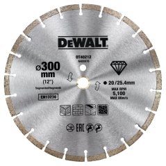 Diamantový kotouč Dewalt DT40212 300 x 25,4 mm segmentový pro suché řezání