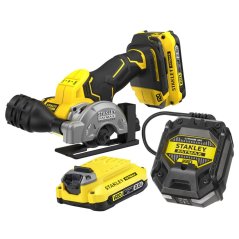 Řezačka Stanley SFMCM300D2 76mm V20 18V - 2xAku 2,0Ah, nabíječka