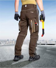 Kalhoty ARDON®URBAN+ hnědé prodloužené