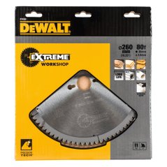 Pilový kotouč Dewalt DT4280 EXTREME WOOD, 260 x 30 mm, 80 zubů