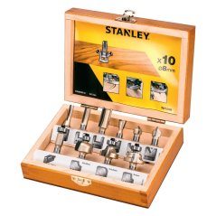 10-dílná sada tvarových fréz Stanley STA80020