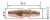 Průvlak ARC M10x35.5mm 1,0mm M6W/M6WOSW CuCrZr AM6WCT10