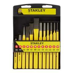 12-dílná sada sekáčů, vyrážečů a důlčíků Stanley 4-18-299